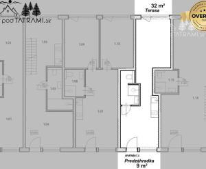 2i apartmán v rekreačnom komplexe s bazénom Nízke Tatry