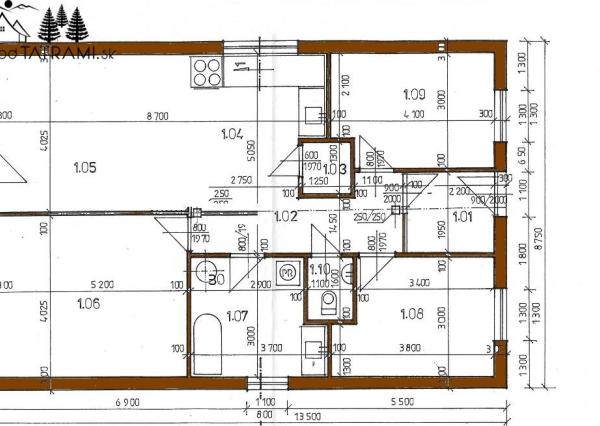 Nový 4i masívny zrub Polomka Nízke Tatry 