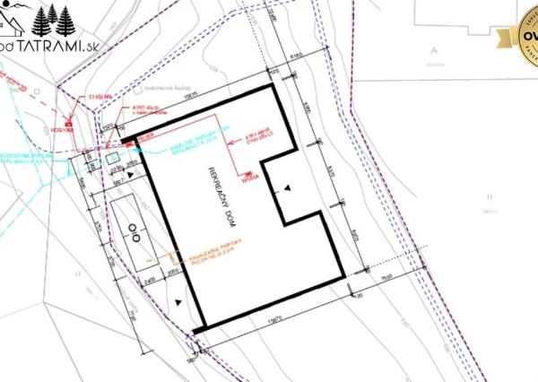 Stavebný pozemok s projektom na apartmánový dom Mýto Nízke Tatry