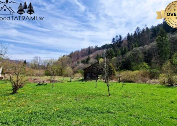 Stavebný pozemok s IS pri potoku Bystrá Nízke Tatry